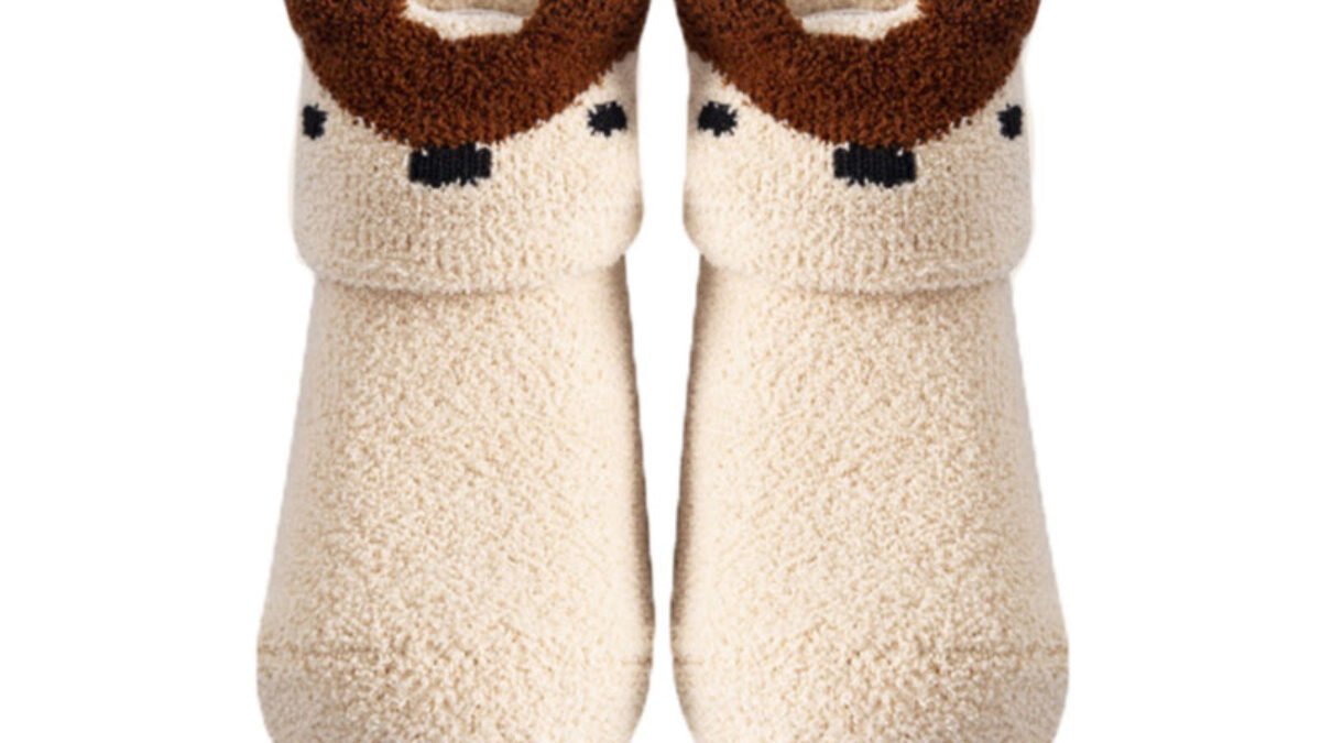 Lot De 5 Paires Chaussettes Antidérapantes Bébé 6-30 Mois - Motifs Animaux Mignons
