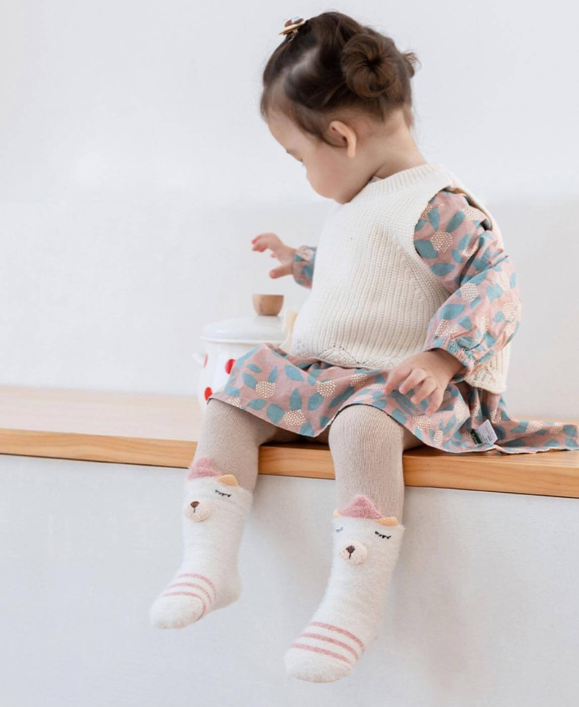 Chaussons de parc chaussettes bébé ( 0-6 mois)