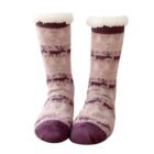 chaussette de noel renne rose pour femme