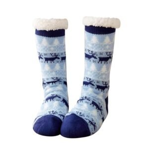 chaussette de noel renne bleu pour homme