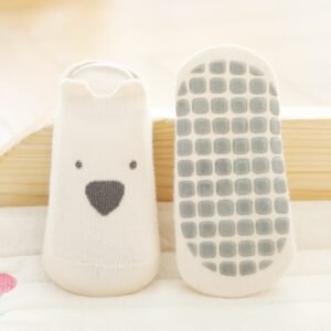 chaussette antiderapante bebe blanc chien