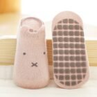 chaussette antiderapante bebe rose lapin