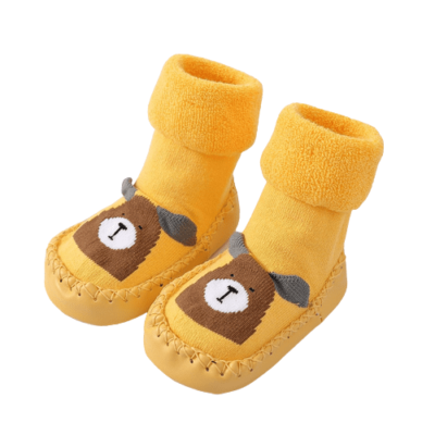 chaussette antidérapante jaune ours bébé