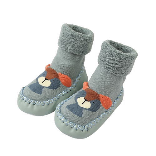 chaussettes antidérapantes bébé hibou - Chaussette Chausson