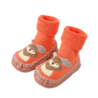 chaussette bébé antidérapante orange écureuill