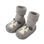 chaussette raton gris pour bébé antidérapant