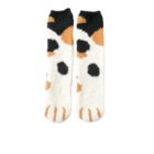 chaussette griffe chat taches orange noir