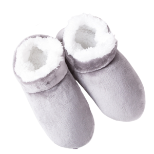 chaussette pantoufle gris homme