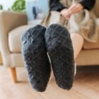 chaussette chausson tricot gris semmelle antidérapantes