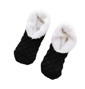 chaussette chausson tricot noir