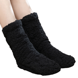 chaussette cocooning femme noir