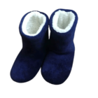 chausson botte homme bleu