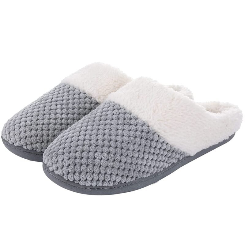 Chaussons Noël Doublés Fourrure - Semelle Antidérapante - Pour Femme/homme - Intérieur Et Extérieur - Cadeau Hiver