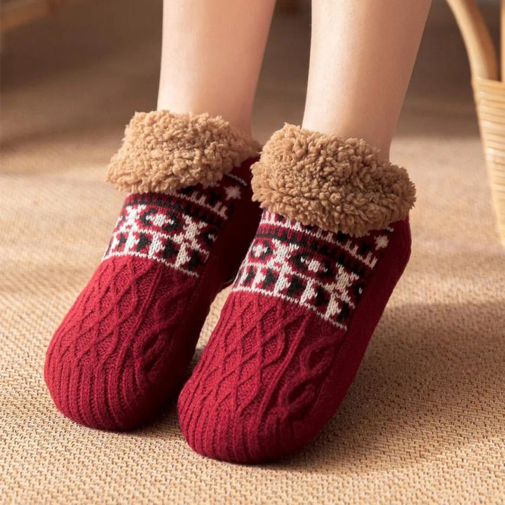 Chaussettes D'intérieur épaisses Et Antidérapantes Pour Homme Et Femme - Semelles Doublées Polaire Pour Un Confort Chaud En Hiver