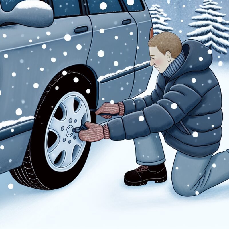 comment installer des chaussettes à neige