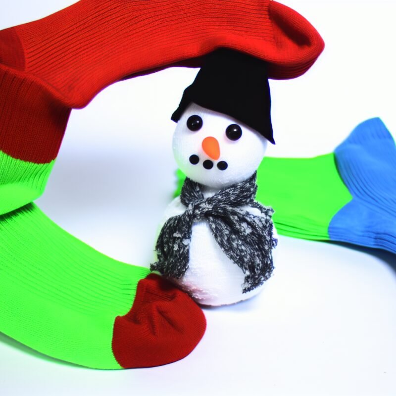 comment faire un bonhomme de neige avec une chaussette