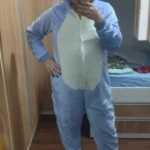 Combinaison pilou femme stitch bleu photo review
