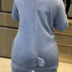 Combinaison pilou femme stitch bleu photo review