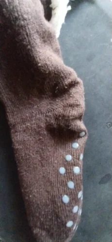 Chaussettes chaussons antidérapantes homme photo review