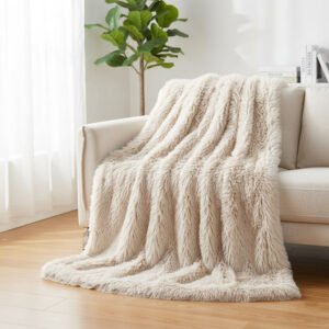 Plaid fausse fourrure mouton