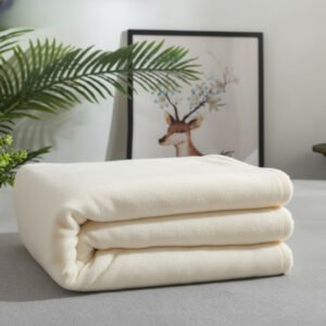 Plaid polaire xxl lit - Blanc cassé