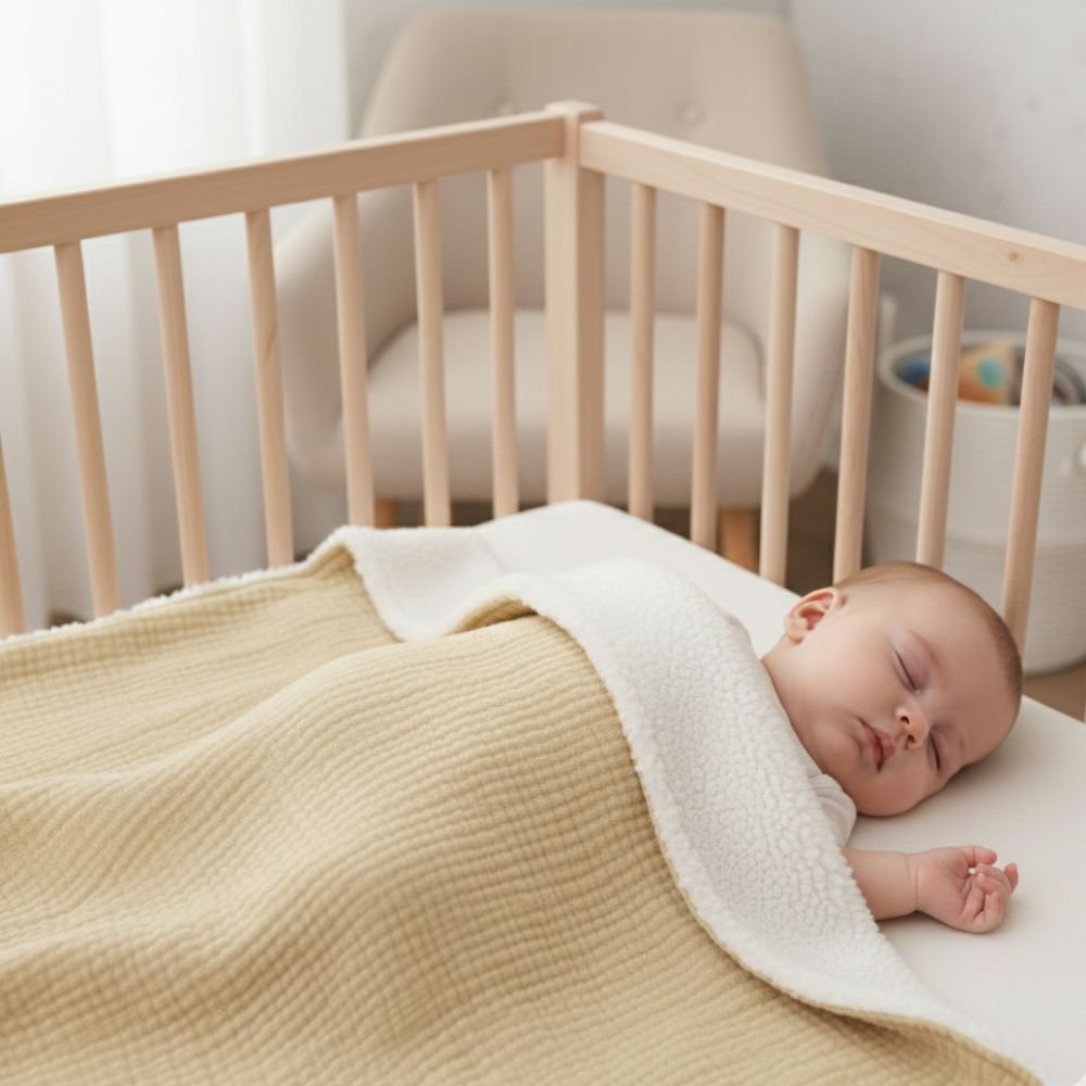 plaid gaz de coton polaire bébé 3