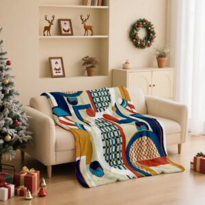 Plaid polaire multicolore