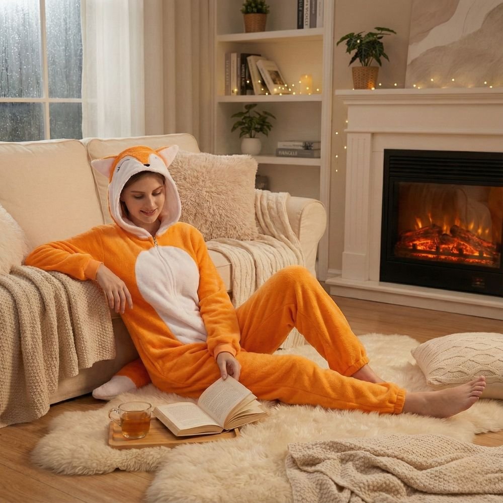 Combinaison pilou motif renard 3