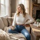 Pull pilou femme crop