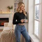 Pull pilou femme crop, vue 6