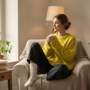 Pull pilou pilou femme jaune