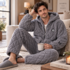 Pyjama homme pilou très chaud, vue 4