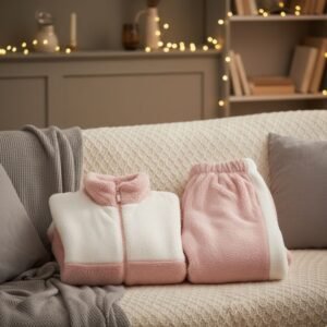 Pyjama pilou pilou zippée femme - Rose, M