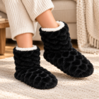 Chaussons femme en pilou pilou moelleux, vue 8