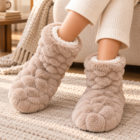 Chaussons femme en pilou pilou moelleux, vue 4