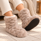 Chaussons femme en pilou pilou moelleux, vue 7