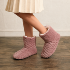 Chausson femme en pilou pilou doux, Violet