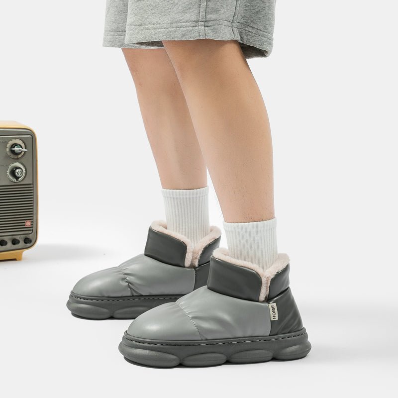 bottines intérieur matelassées vert kaki fourrées vue 3