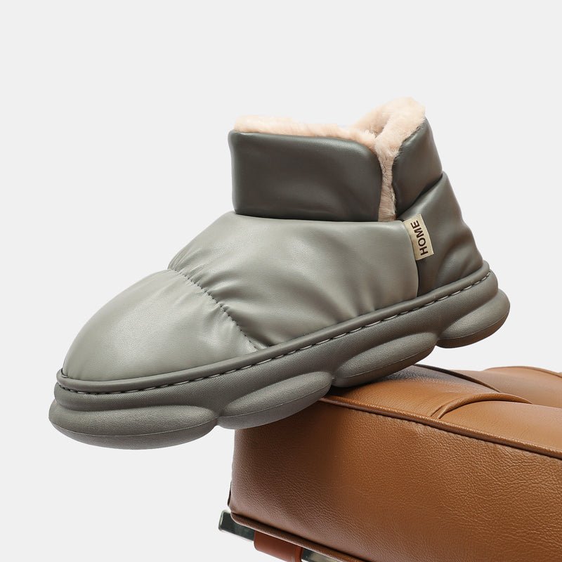 bottines intérieur matelassées vert kaki fourrées vue 7