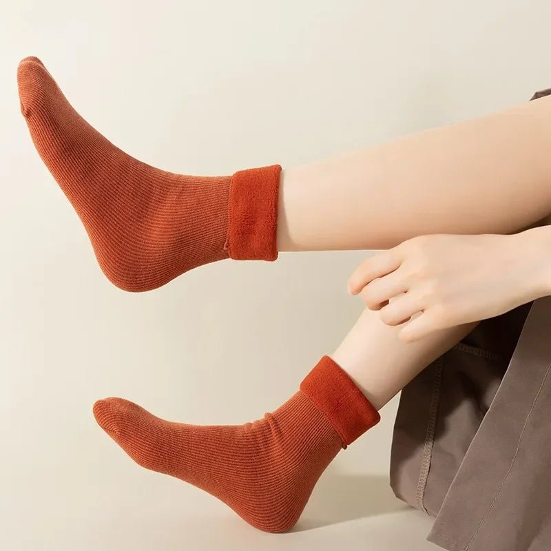 Chaussettes pilou pilou moelleuses unisexes - vue 7