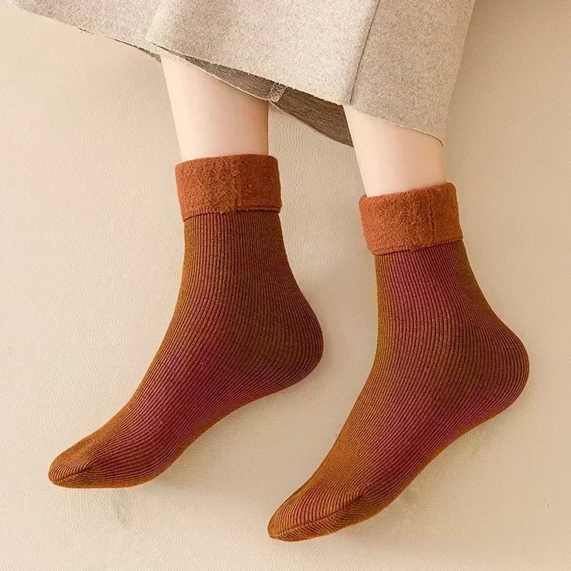 Chaussettes pilou pilou moelleuses unisexes - vue 8