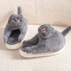 chaussons femme pilou pilou chat beige vue 7