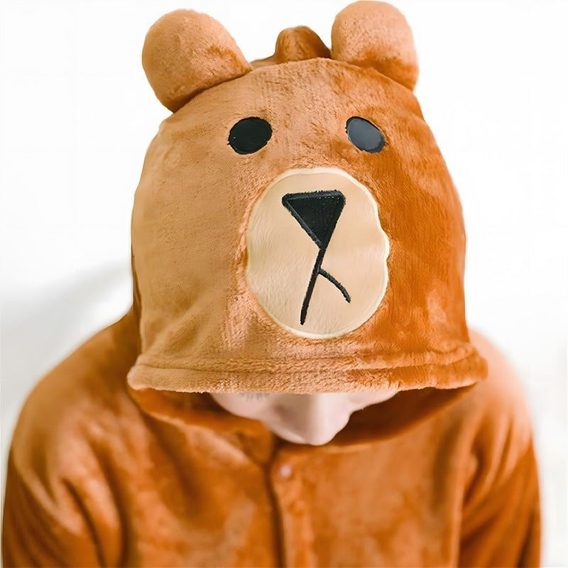 Combinaison kigurumi ours en pilou pilou - vue 2