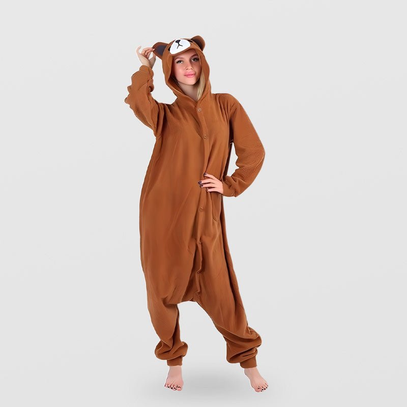 Combinaison kigurumi ours en pilou pilou - vue 4