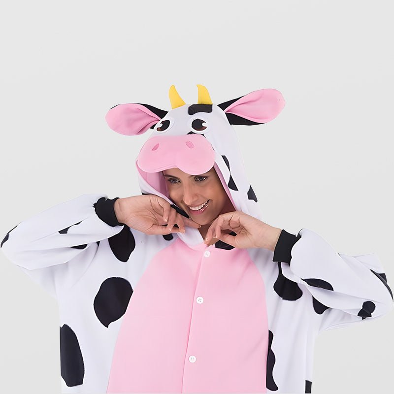 Combinaison kigurumi vache en pilou pilou - vue 2