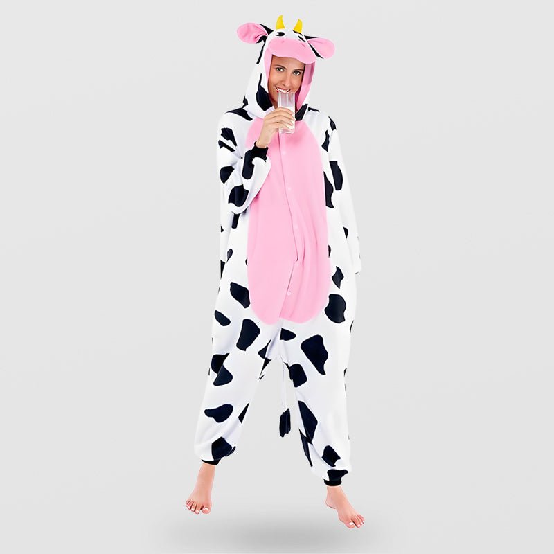 Combinaison kigurumi vache en pilou pilou - vue 3