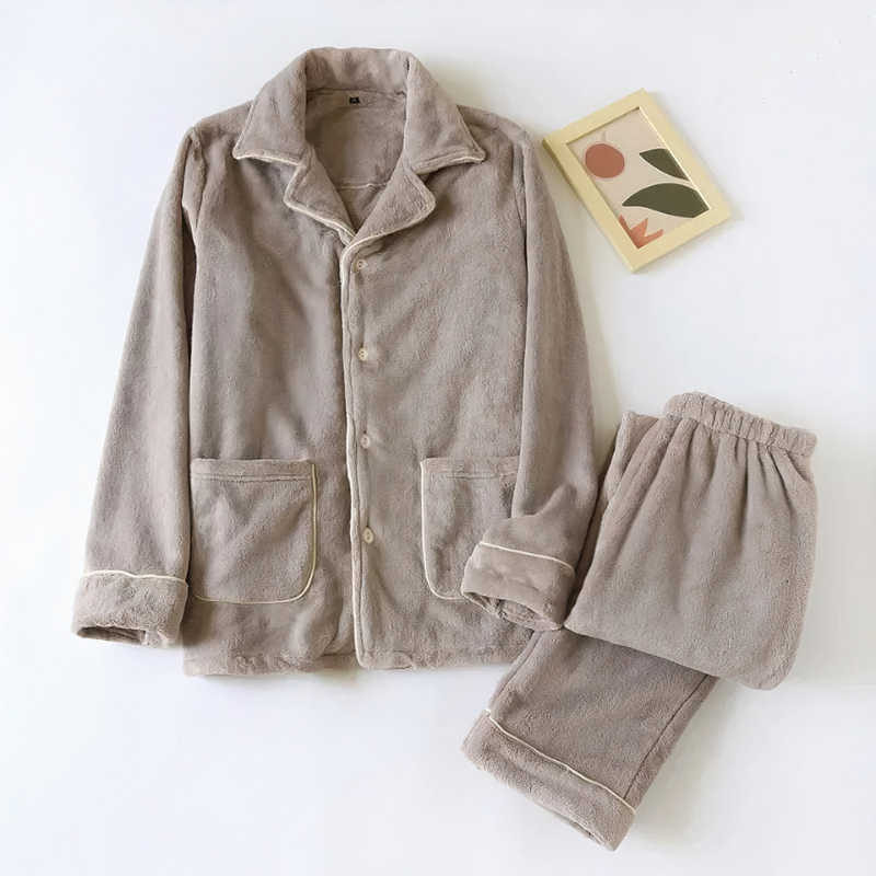 Pyjama homme en pilou pilou deux pièces - vue 4
